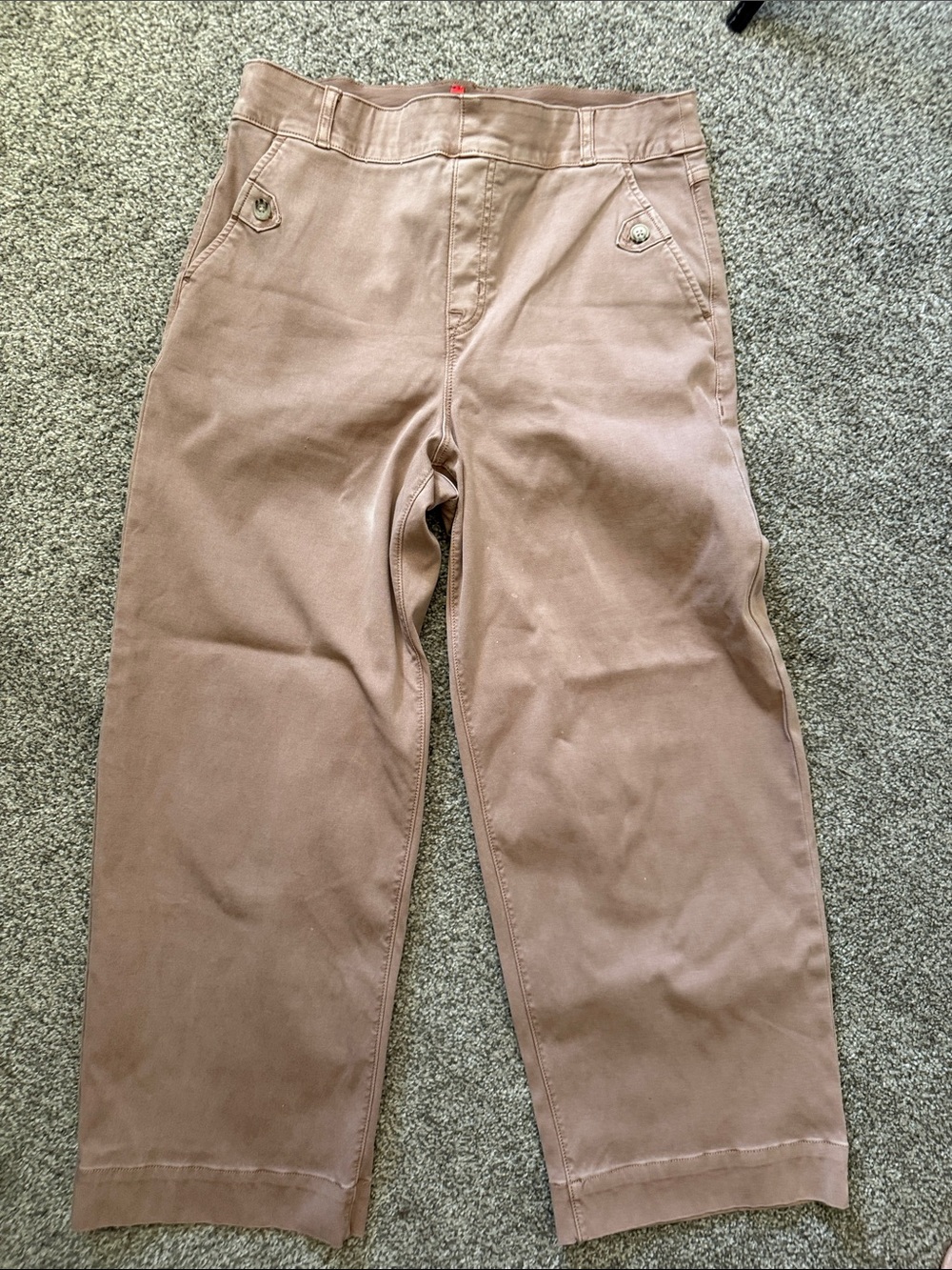 SPANX Women's Khaki Straight-Leg Chinos - Taupe